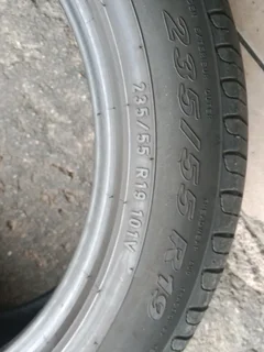 2x 235/55/19 run flat Pirellis Scorpion Vede Tyres 85% tread