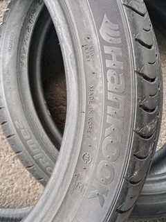 2x 225/45/17 normal Hankook ventus prime2 Tyres 85% tread