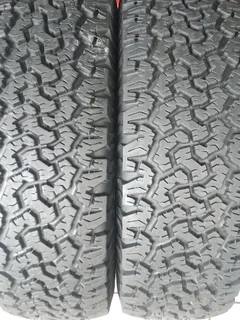2x 265/75/16 BF Goodrich All-terrain 90% tread