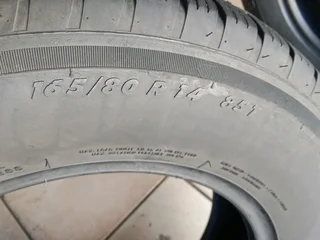 2x 165/80/14 Apollo Tyres very good second hands Tyres