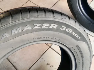 2x 165/80/14 Apollo Tyres very good second hands Tyres