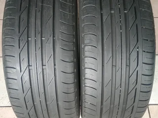 2x 225/45/17 run flat Bridgestone turanza 85% tread