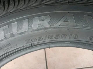 4x 205/55/16 run flat Bridgestone turanza Tyres 90% tread