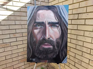 NEW Oil painting 84cm x 59cm, "Jesus Messiah"