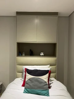 TWIN 3/4 BASES WITH BUILT IN HEADBOARD, BUILT IN DRAWERS AND OVERHEAD STORAGE