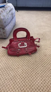Guess red vintage handbag