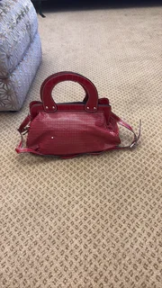 Guess red vintage handbag