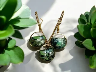 Polymer clay jewelry chain sets