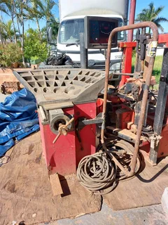 2x CORGHI TYRE CHANGER AND 1x BALCO WHEEL BALANCER