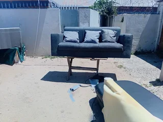 Dark grey 3 seater couch