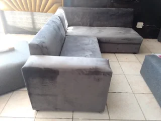 Grey  suede L shape