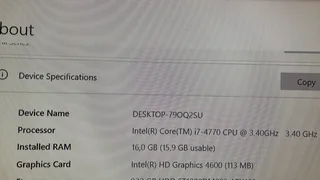 Upgrade Kit For Computer Intel I7 4770 CPU DDR3 RAM and Motherboard