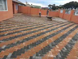 Tiling, painting and paving