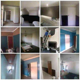 Tiling, painting and paving