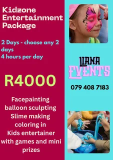 Facepainting package for businesses/Companies