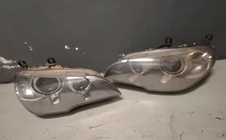 BMW E70 X5 face-lift xenon headlights and spares available for sale.