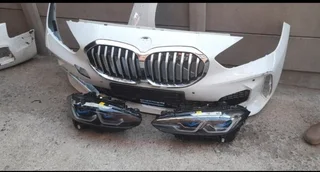 Bmw f40 1series Msport complete bumper ,headlights and spares available for sale.
