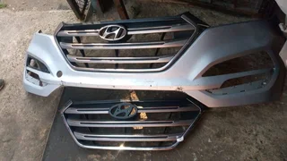 Hyundai Tucson front bumper and grills available for sale.