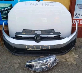 Vw polo 9 sedan front bumper, bonnet, headlights, grills available for sale.