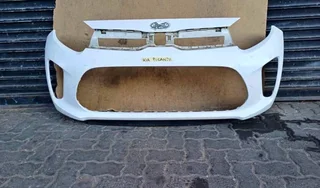 Kia Picanto 2018-2022 Front Bumper (shell) White &amp; Red Color