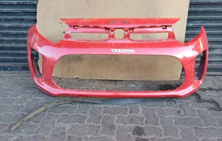 KIA PICANTO 2018-2022 FRONT BUMPER (SHELL) WHITE &amp; RED COLOR