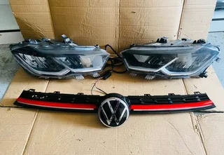 Volkswagen Polo 9 headlights &amp; front GTI grille with badge
