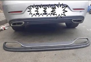 Mercedes Benz C-class W205 Coupe Standard/normal Rear Bumper Chrome Diffuser/spoiler Available