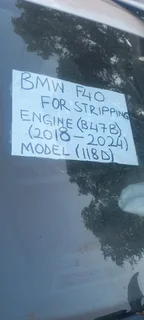 Bmw F40 2018-2024 Engine B47b Model (118d) For Stripping Spares Available