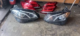 Mercedes Benz W213 single xenon headlights and taillights available for sale clean clean