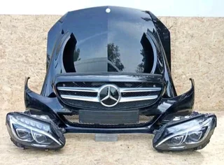 W205 mercedes front headlight front bumper and bonnet available