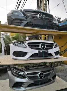 Mercedes Benz W205 Front Bumper Bonnet Fenders And Headlights Clean And Fresh Model 2018 Excellent