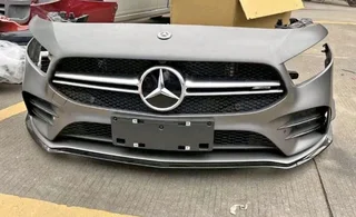 Mercedes-Benz A Class A35 Complete Front Bumper Assembly - Nose Cut 2019- 2024