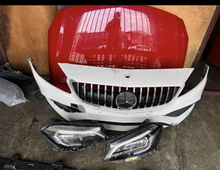 Mercedes-benz A Class W176 Front Bumper Headlights Bonnet Grill