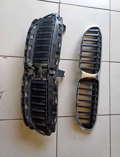 BMW G20 G21 Front Bumper Top Air Flap Shutter Grille &amp; Kidney Grille