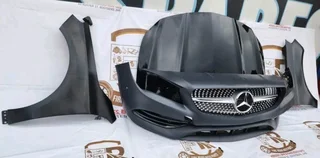 Mercedes Benz W117 CLA complete bumper bonnet and fenders