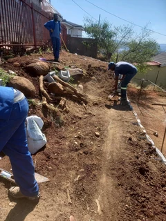Retaining blocks and Concrete