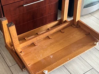 solid wood pesdestals ( wall mounted )