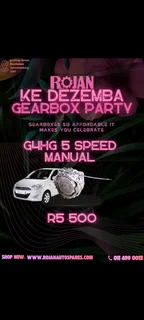 G4HG 5 speed manual - R5,500