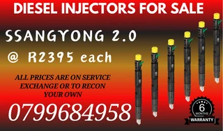Ssangyong 2.0 Diesel Injectors For Sale Warranty Included