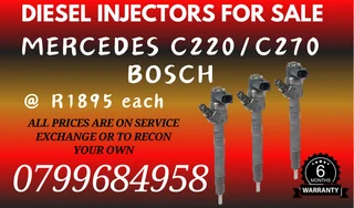 Mercedes C220/c270 Bosch Diesel Injectors For Sale With Warranty