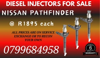 Nissan Pathfinder Diesel Injectors For Sale 6 Months Warranty