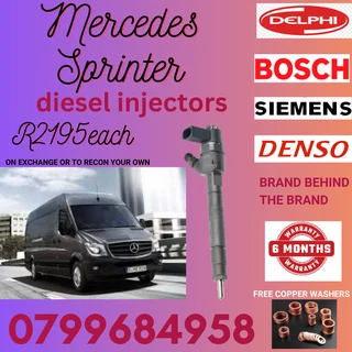Mercedes Sprinter Diesel Injectors/ Free Copper Washers
