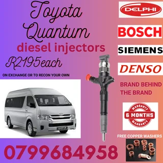 Toyota Quantum Diesel Injectors/ We Recon And Sell On Exchange