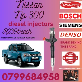 Nissan Np300 Diesel Injectors/ Free Copper Washers