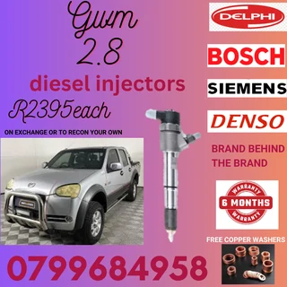 Gwm 2.8 Diesel Injectors/ Free Copper Washers