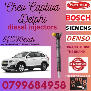 Chev Captiva Delphi Diesel Injectors/ Free Copper Washers