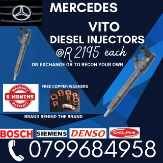 Mercedes Vito Diesel Injectors/ 6 Months Warranty