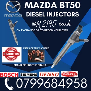 Mazda Bt50 Diesel Injectors/ 6 Months Warranty