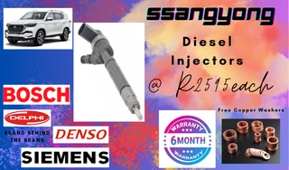 Ssangyong Diesel Injectors/ Free Copper Washers