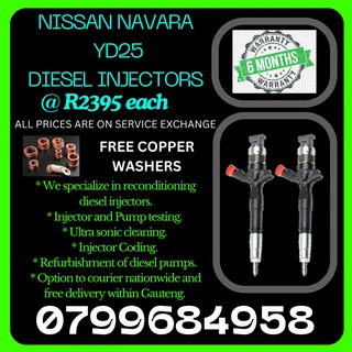 Nissan Navara Yd25 Diesel Injectors/ 6 Months Warranty
